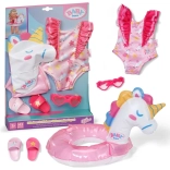 Baby born set da nuoto unicorno per bambola 43 cm