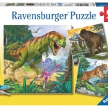 Puzzle dinosauri 3×49 pezzi