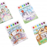 set creativo per dipingere con acquerelli – 6 colori e pennello