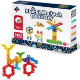 Mattoncini dei Piccoli Genii – fiorellini e palline, 160 pezzi