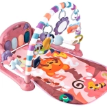 Tappetino gioco educativo con pianoforte e sonaglini – rosa