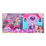 Bambola SPARKLE GIRLZ con jeep e roulotte da campeggio 26,5 cm