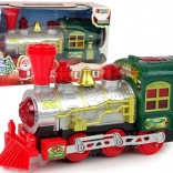Locomotiva di Natale con Luci e Suoni a Batteria