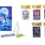 set creativo diamond painting 10 × 15 cm con supporto
