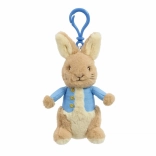 Portachiavi di peluche con Coniglietto PIETRO con clip blu 13 cm
