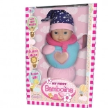 Bambolina Bebè 36 cm con suoni e luci