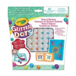 Crayola Glitter Dots – stencil per adesivi