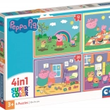 Clementoni Puzzle Peppa Pig 4v1