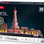 puzzle 3D luminoso cityline panorama parigi 115 pezzi
