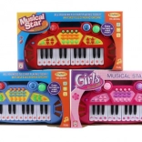 Pianolino per bambini con suoni di animali a batteria