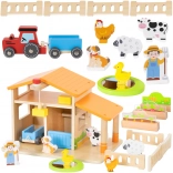 Fattoria in legno VIGA con casa e trattore