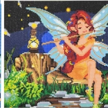 Vimalor pittura con diamanti Fata 34x43cm