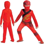 Costume per bambini LEGO NINJAGO Kai rosso 3–4 anni (94–109 cm)