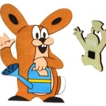 Magnete decorativo in legno Talpa – amico coniglio