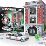Puzzle 3D WREBBIT Ghostbusters: caserma dei pompieri 500 pezzi