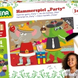 Gioco con martelletto in sughero colorato per bambini