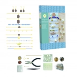 Produzione di gioielli e braccialetti in cemento con foglia d'oro