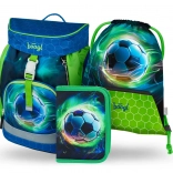 Zaino Scolastico, Astuccio e Sacchetto Baagl Airy Calcio Set