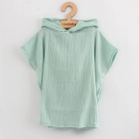 Poncho in mussola per bambini New Baby Feeling menta 50 cm S