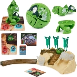 Set di Allenamento Bakugan con figura verde Titanium Trox di Spin Master – gioco strategico e arena di training