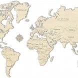 Mappa del mondo in legno WOODEN CITY grande