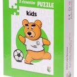 Puzzle LEGIA WARSZAWA – orsetto Kazek, 35 pezzi
