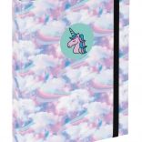 BAAGL Cartelline per quaderni scolastici A5 unicorno e cielo