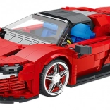 Set di costruzione auto sportiva rossa 1168 pezzi