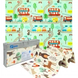 Humbi tappetino in schiuma XPE doppio lato pieghevole 200 × 180 × 1 cm bosco e stradine