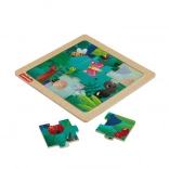 Puzzle di legno con motivo insetti Fisher-Price