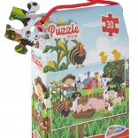 Puzzle fattoria 30 pezzi 29 × 18 cm