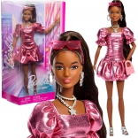 Bambola da collezione Barbie Deluxe Style con abito corallo