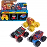 Set di 3 mini monster truck MARVEL – IRON MAN, VENOM e SPIDER-MAN (1:87) di Spin Master