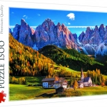 Puzzle Val di Funes, Dolomiti – 1500 pezzi Trefl