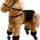 Cavallino marrone su ruote