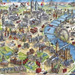 Puzzle Monumenti di Londra 1000 pezzi