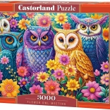 Puzzle Castorland Incontro di gufi tra fiori 3000 pezzi