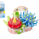Kit di costruzione KOCO magia delle succulente, mini decorazione in plastica 271 pezzi