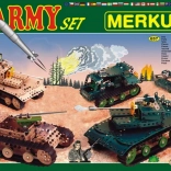 Set di costruzioni Merkur Army 674 pezzi, scatola a due livelli 36 × 27 × 5,5 cm