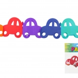 Ghirlanda colorata con motivo Auto