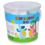 Gessetti colorati per marciapiede in secchiello, 15 pz