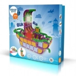 Set di costruzione SEVA City 2 – set di costruzione in plastica con moduli LED (467 pezzi)