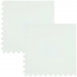 Tappetino da gioco in schiuma HUMBI 120 × 60, grandi puzzle in schiuma impermeabili, bianco