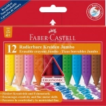 Pastelli di plastica Faber-Castell Colour Grip Jumbo 12 pezzi