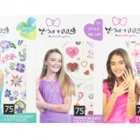 Tatuaggi temporanei per ragazze – set da 75 motivi