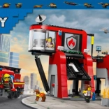 Stazione dei pompieri di Lego City con autopompa