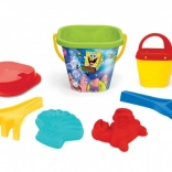 set per sabbia 7 pz SPONGEBOB, 3 colori, rete