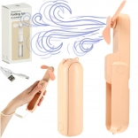 Mini ventilatore da tavolo pieghevole con USB rosa