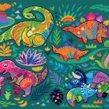 Yazz puzzle dinosauri 1000 pezzi