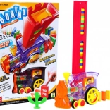 Trenino interattivo con effetto domino